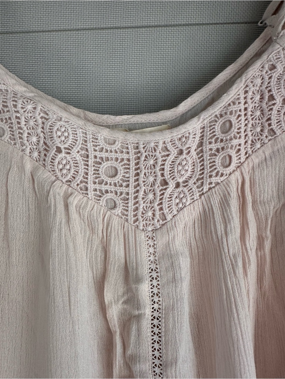 Love Brand Blush Pink Lace Trimmed Top - Picture 4 of 8